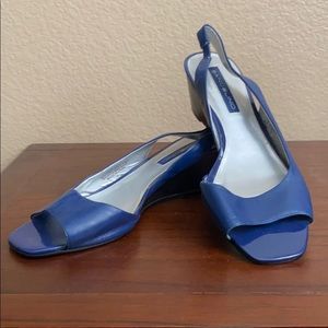 Blue Bandolino Peep Toe Sling Back Sandals